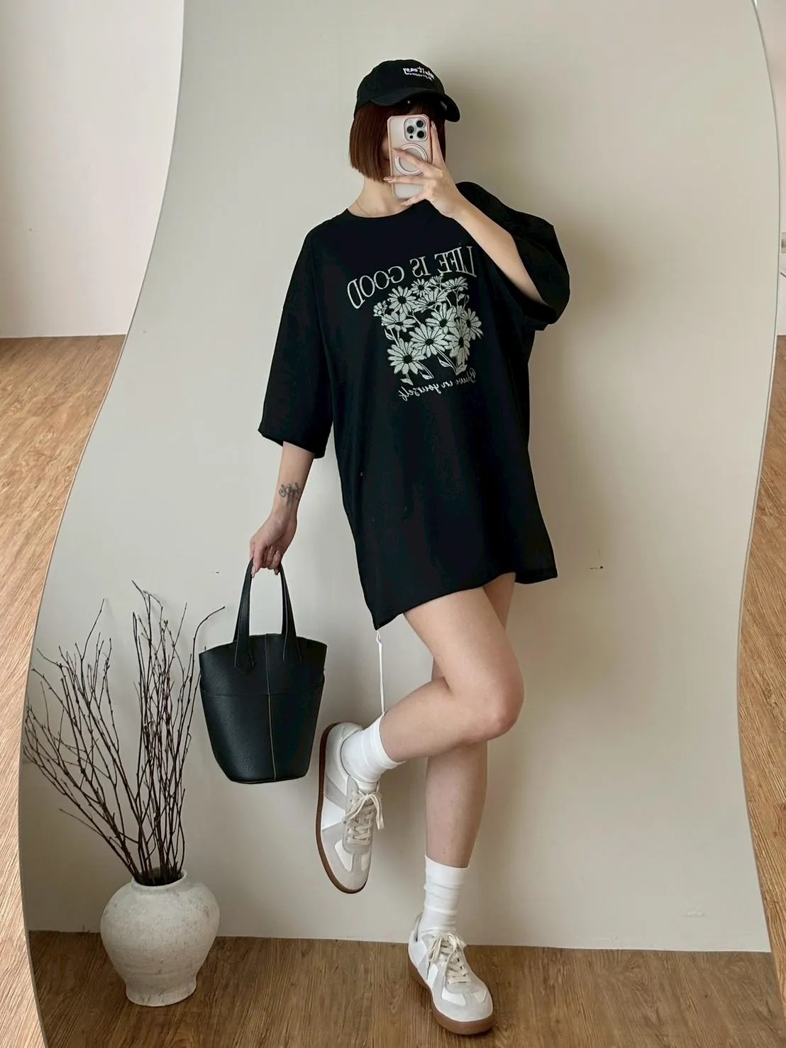 滿滿花卉印花T恤