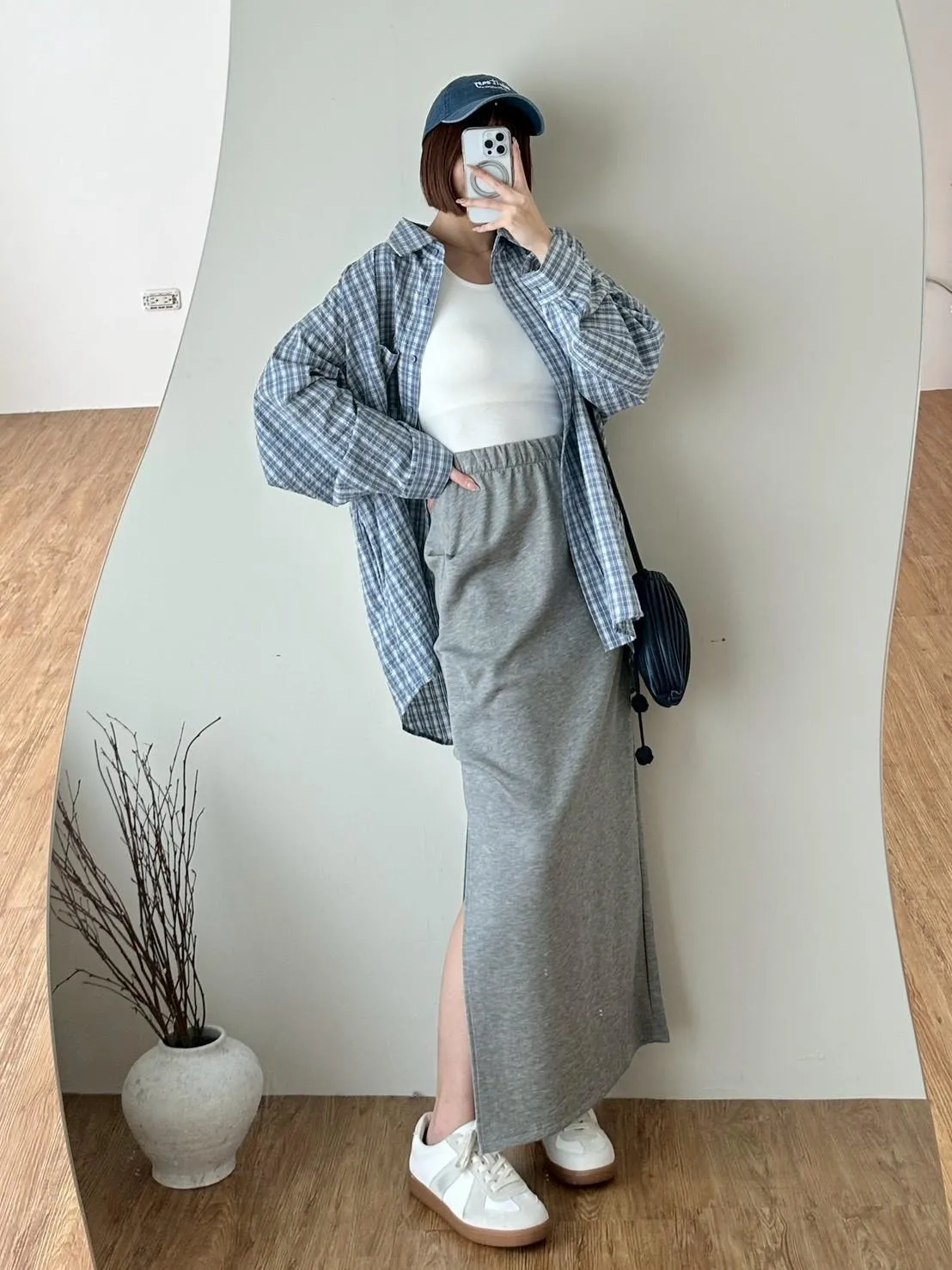 泡泡格子襯衫