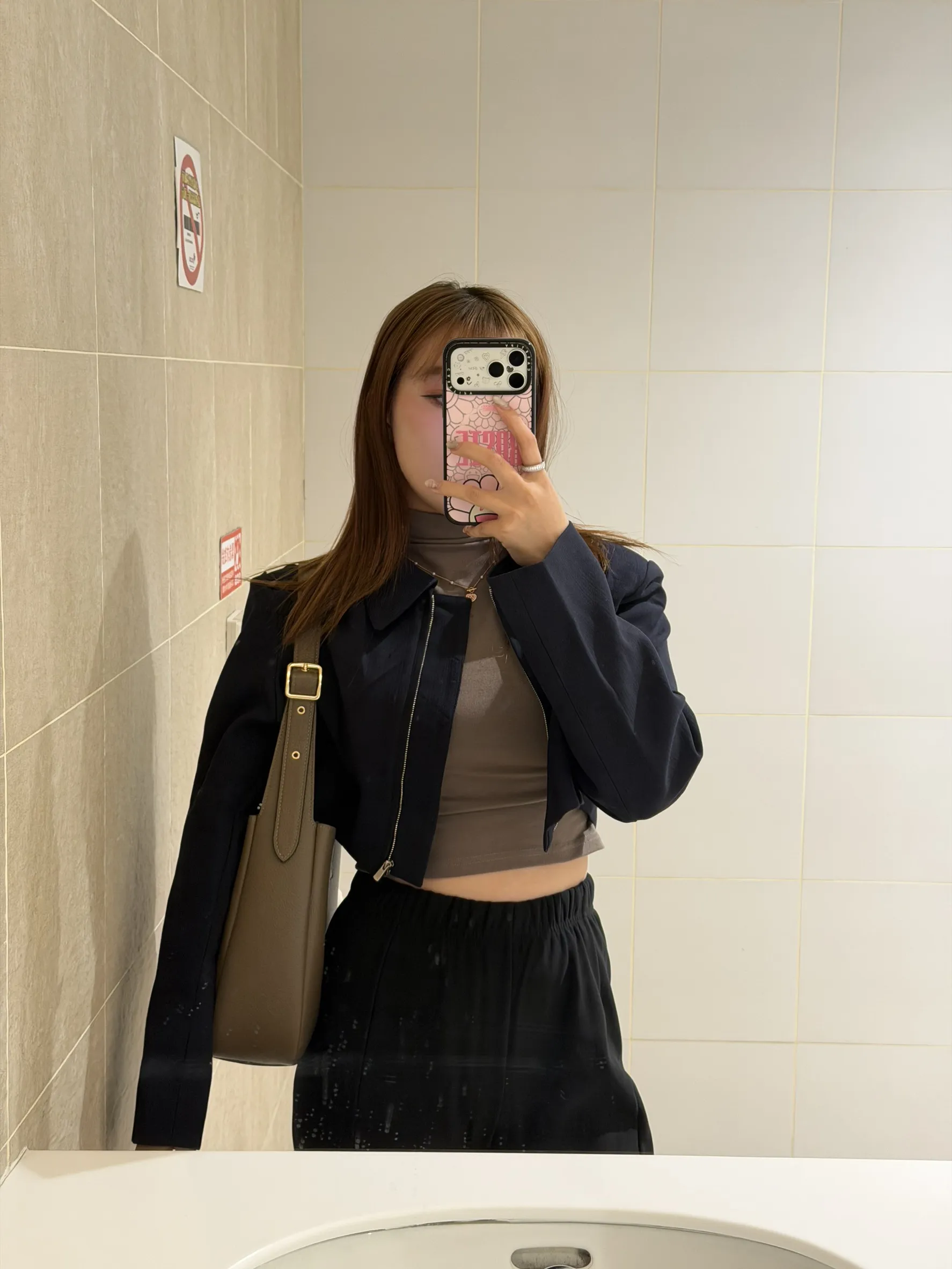 韓系俐落短板風衣外套