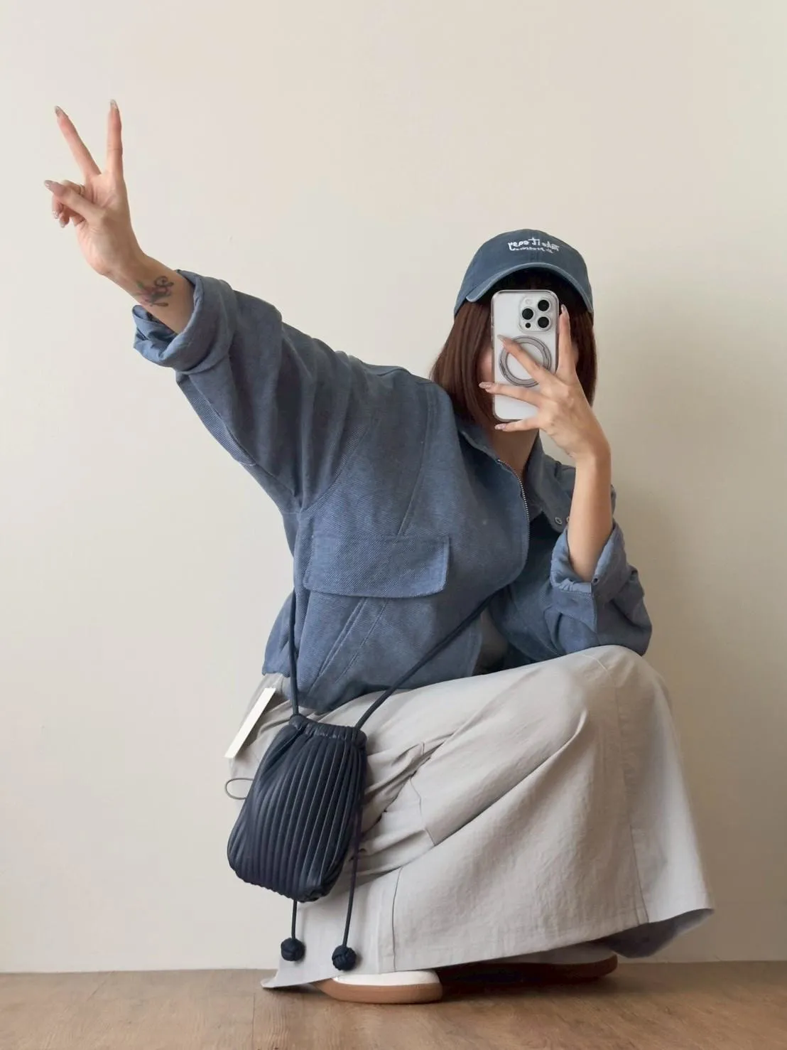 斜紋立領外套