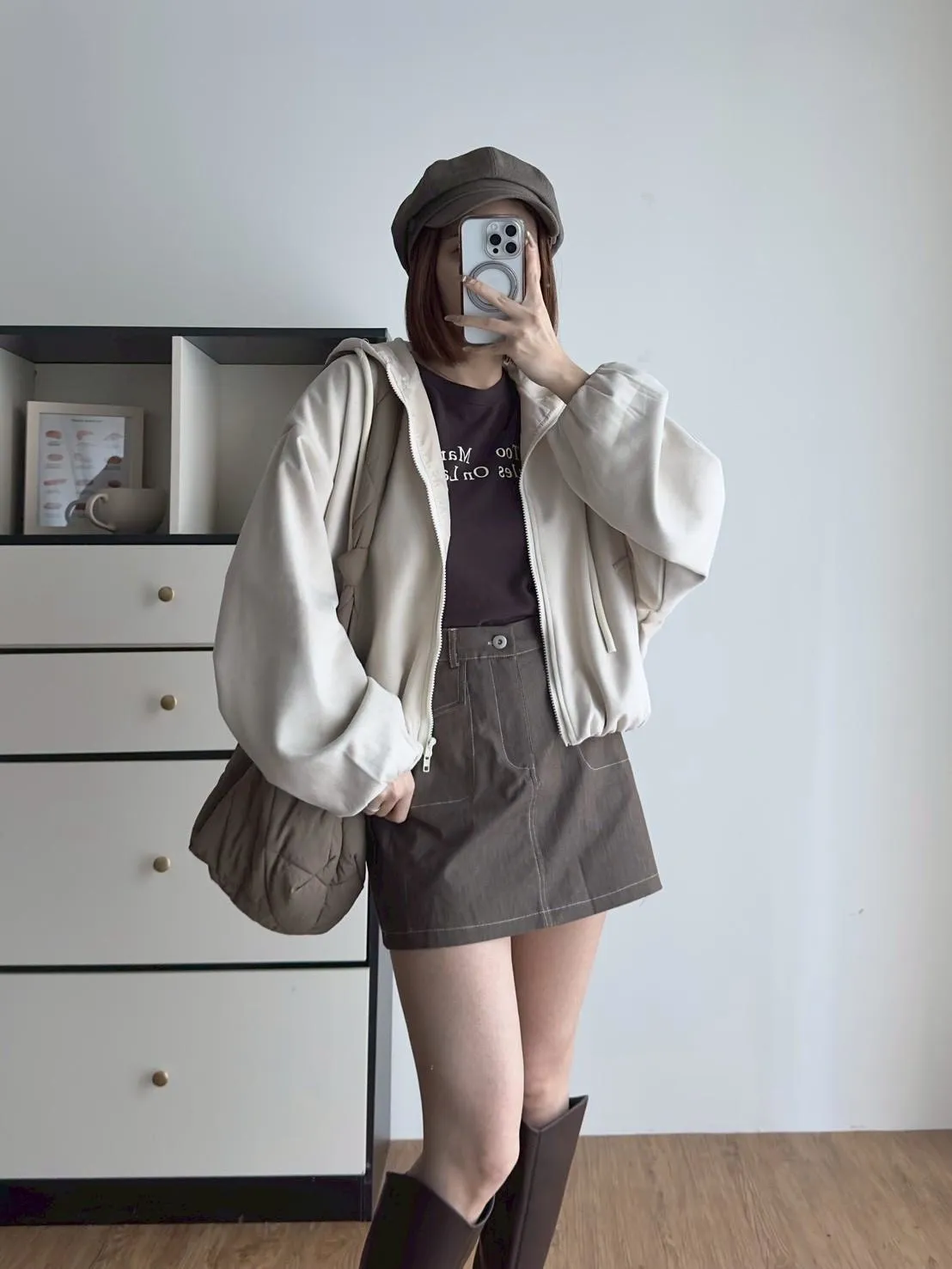 磨毛連帽拉鍊外套