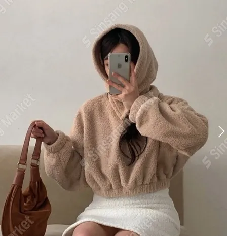 正韓熊熊羊毛帽套裝