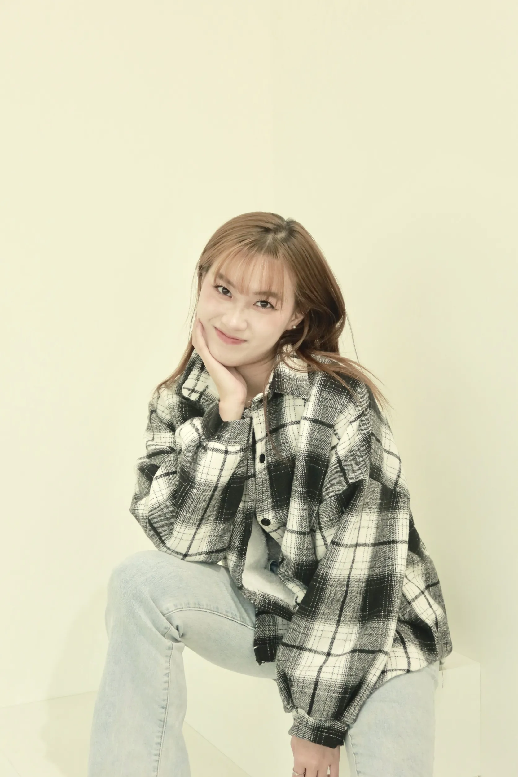 正韓羊毛內襯寬鬆襯衫