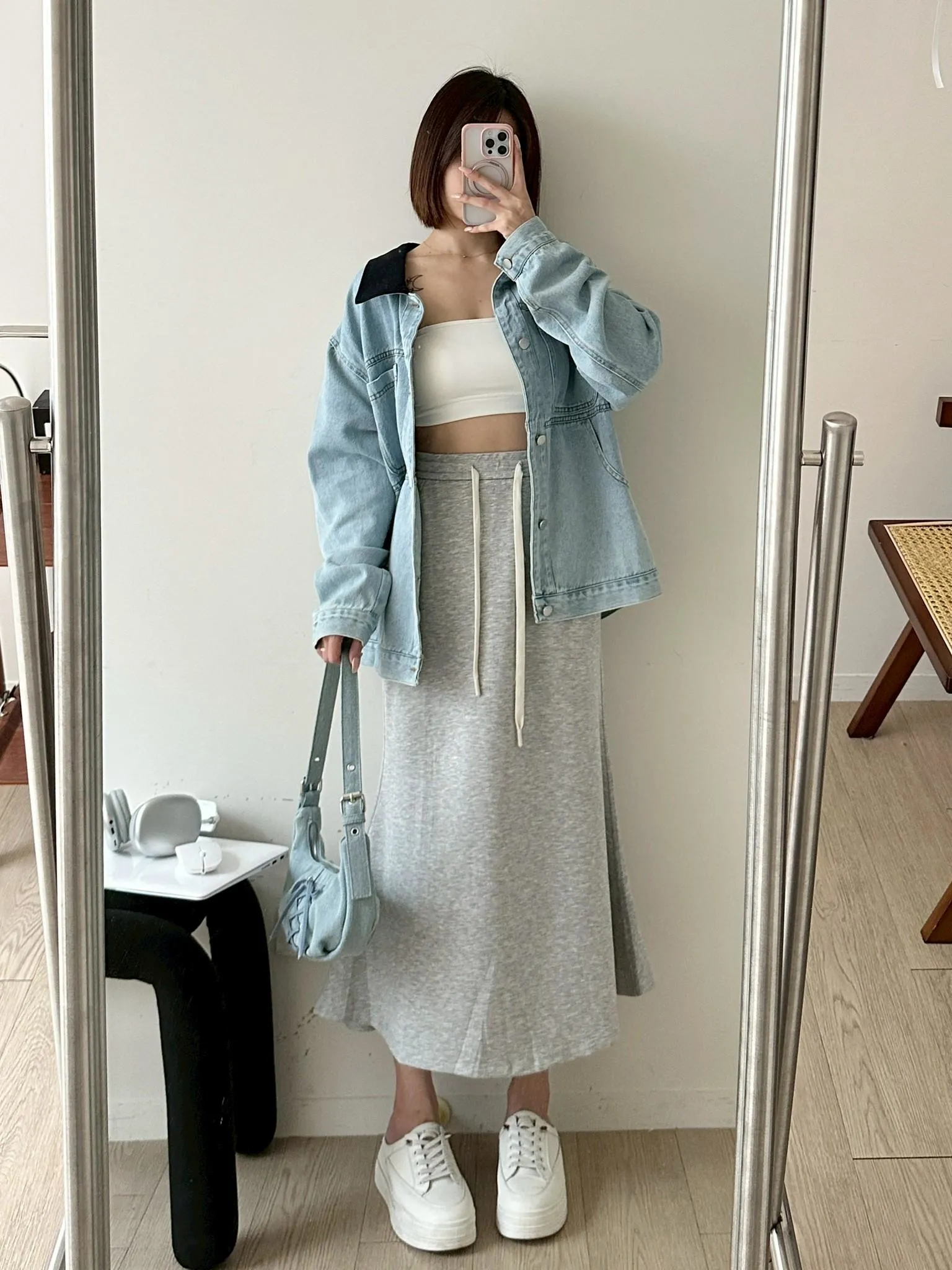 莫代爾棉魚尾長裙