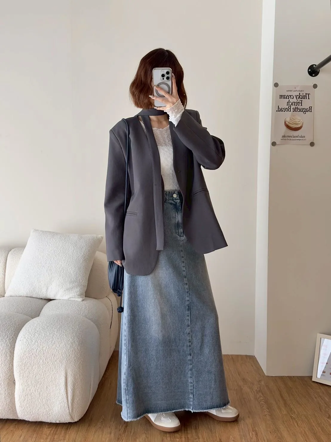 壓皺蕾絲打底上衣