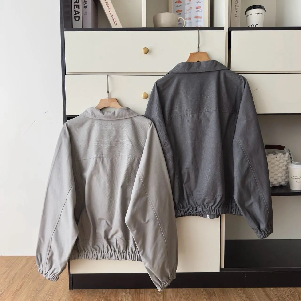 洗水牛仔拉鍊下縮外套