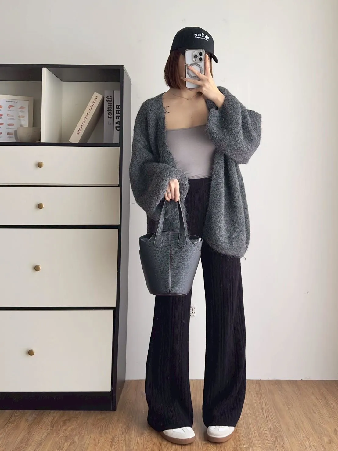 奶糯馬海毛泡袖罩衫外套