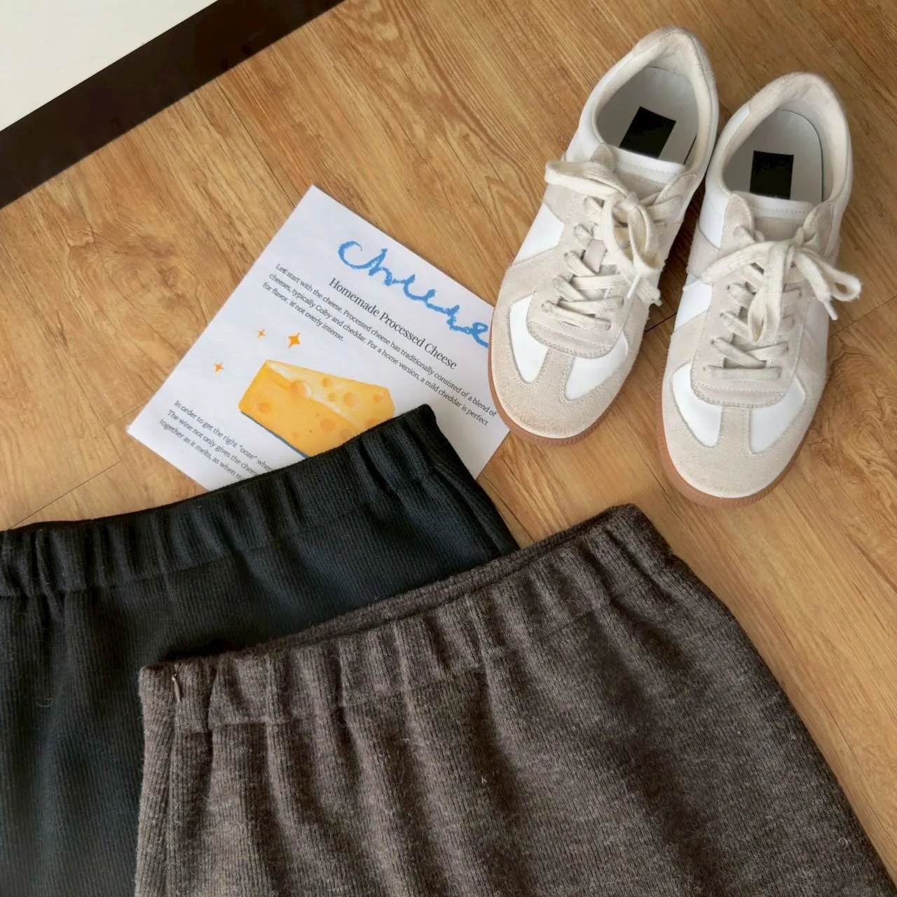 羊絨坑條半裙 (有內裡)