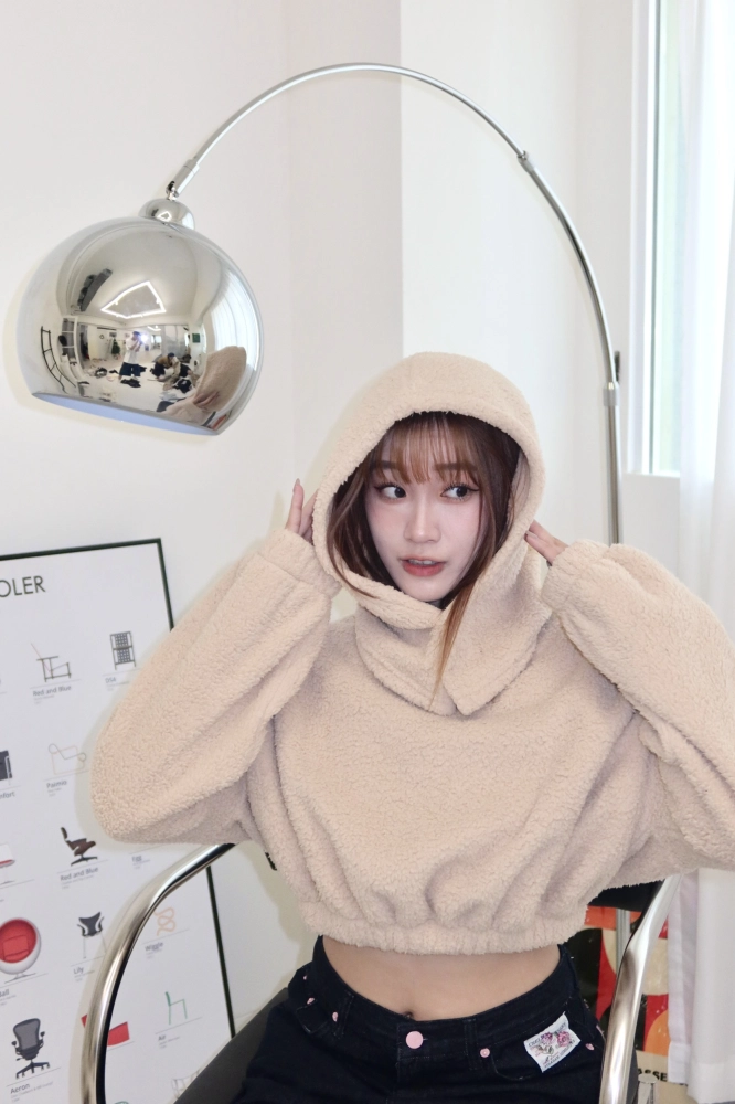 正韓巴拉克拉法羊毛熊熊帽套裝