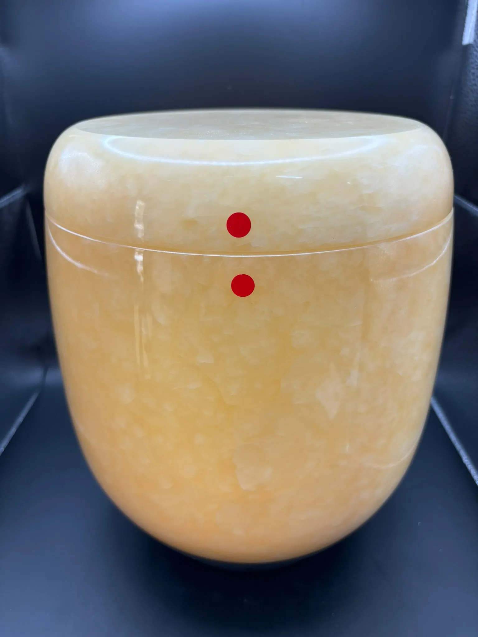 蜜黃玉骨灰罈 (骨灰罐) 