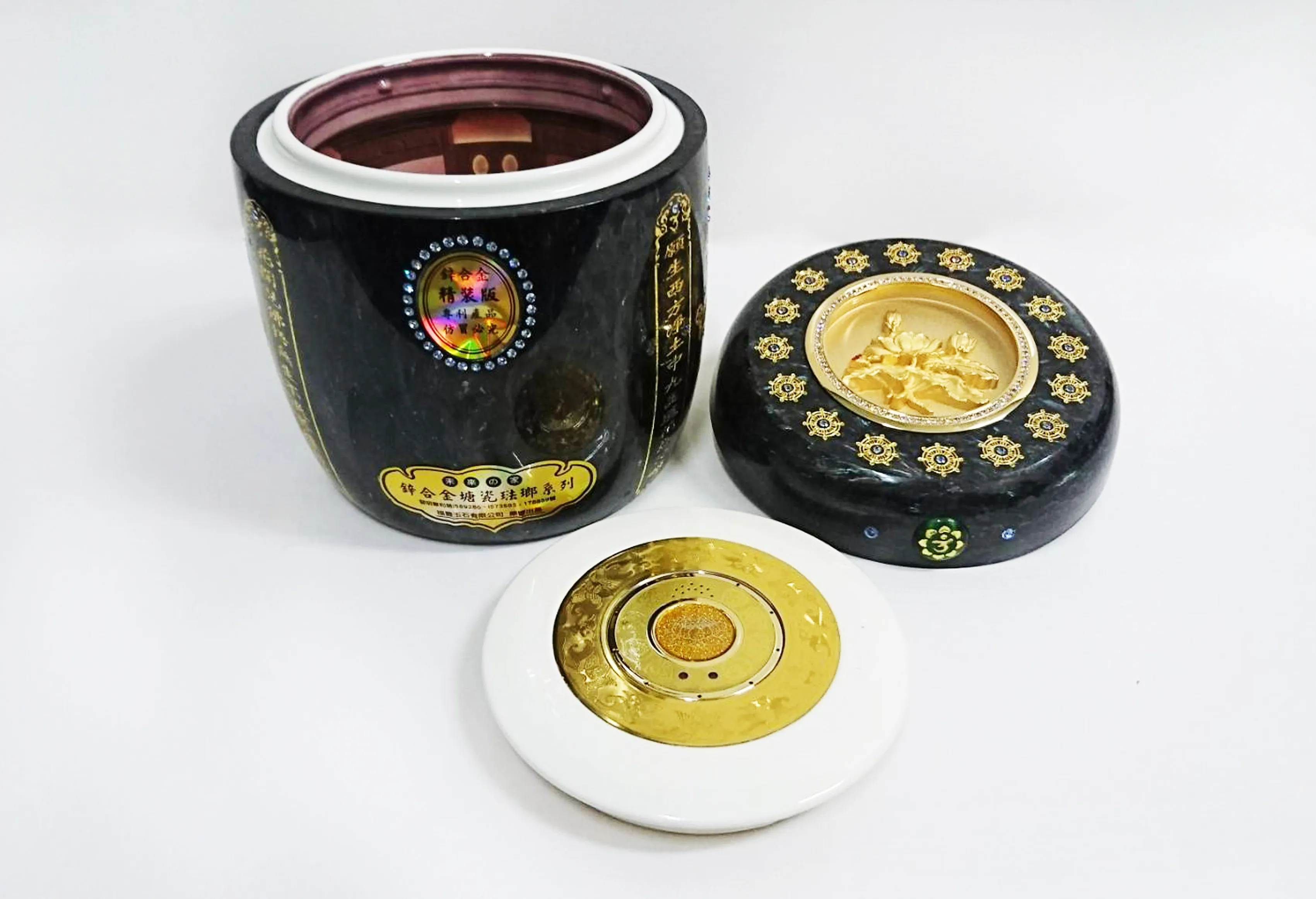 藍鑽鋅合金-骨灰罈 (骨灰罐) 