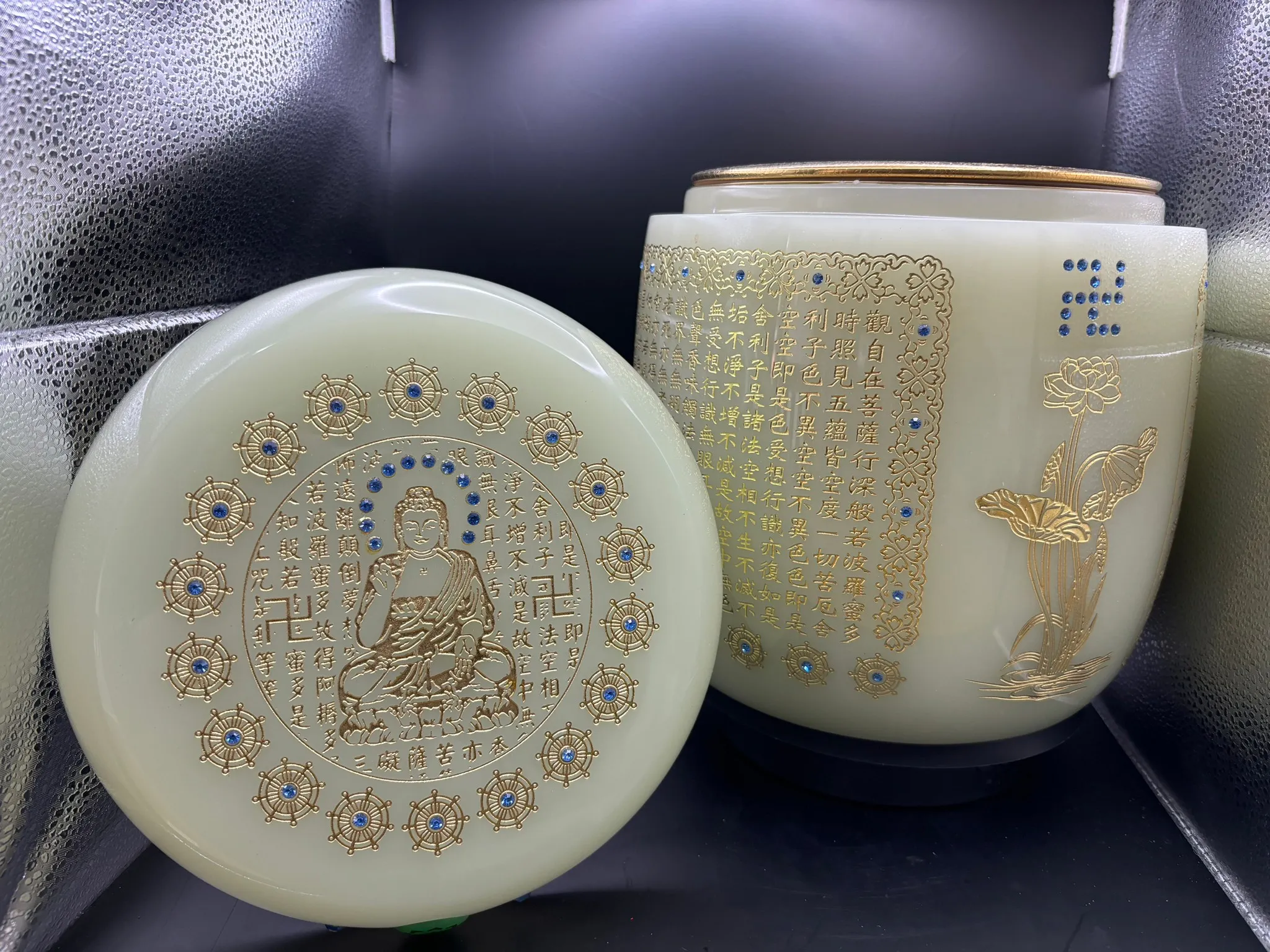 青琉璃心經三合一(專利)骨灰罈