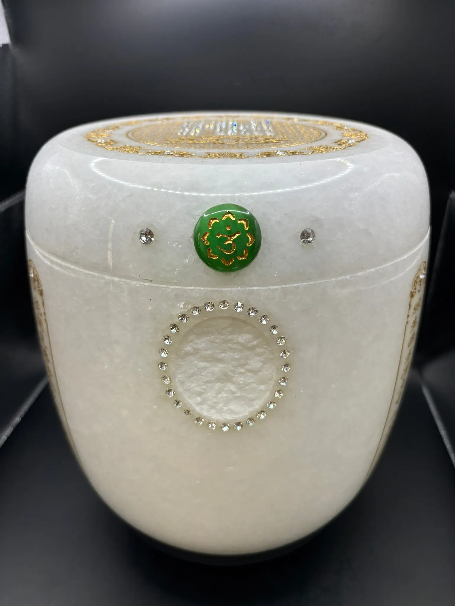 漢白玉心經骨灰罈 (骨灰罐) 