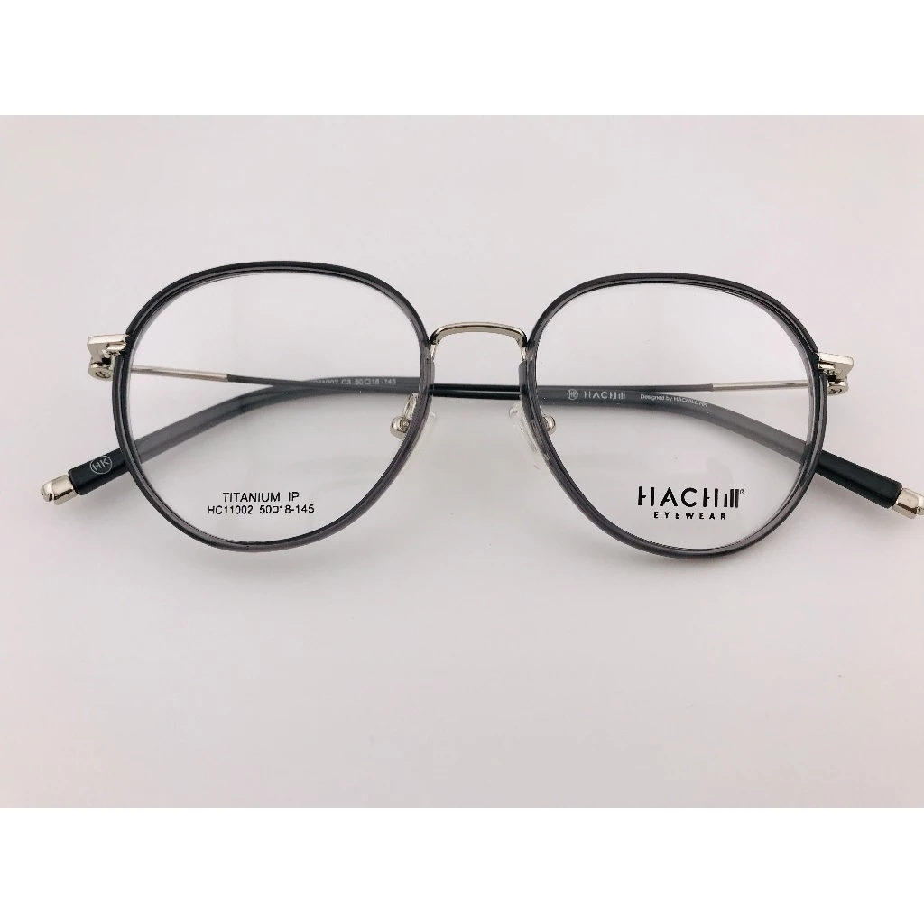 HACHILL 香港潮牌眼鏡 透明黑眼鏡 HC11002-C3 鏡框 眼鏡 鈦金屬 TR流行眼鏡