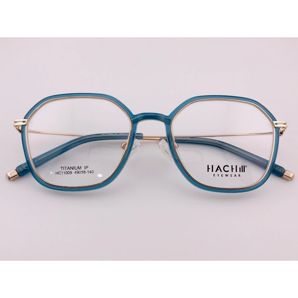 HACHILL 香港潮牌眼鏡 HC11009-C1 透明藍眼鏡 鏡框 眼鏡 鈦金屬 TR流行眼鏡
