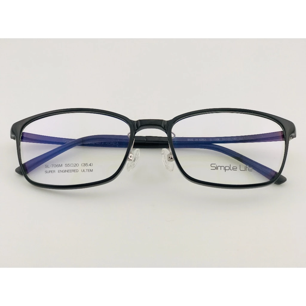 全新 韓國品牌【Simple Life】LS-706M-1 光學眼鏡 鏡框塑鋼 輕量 超輕 眼鏡