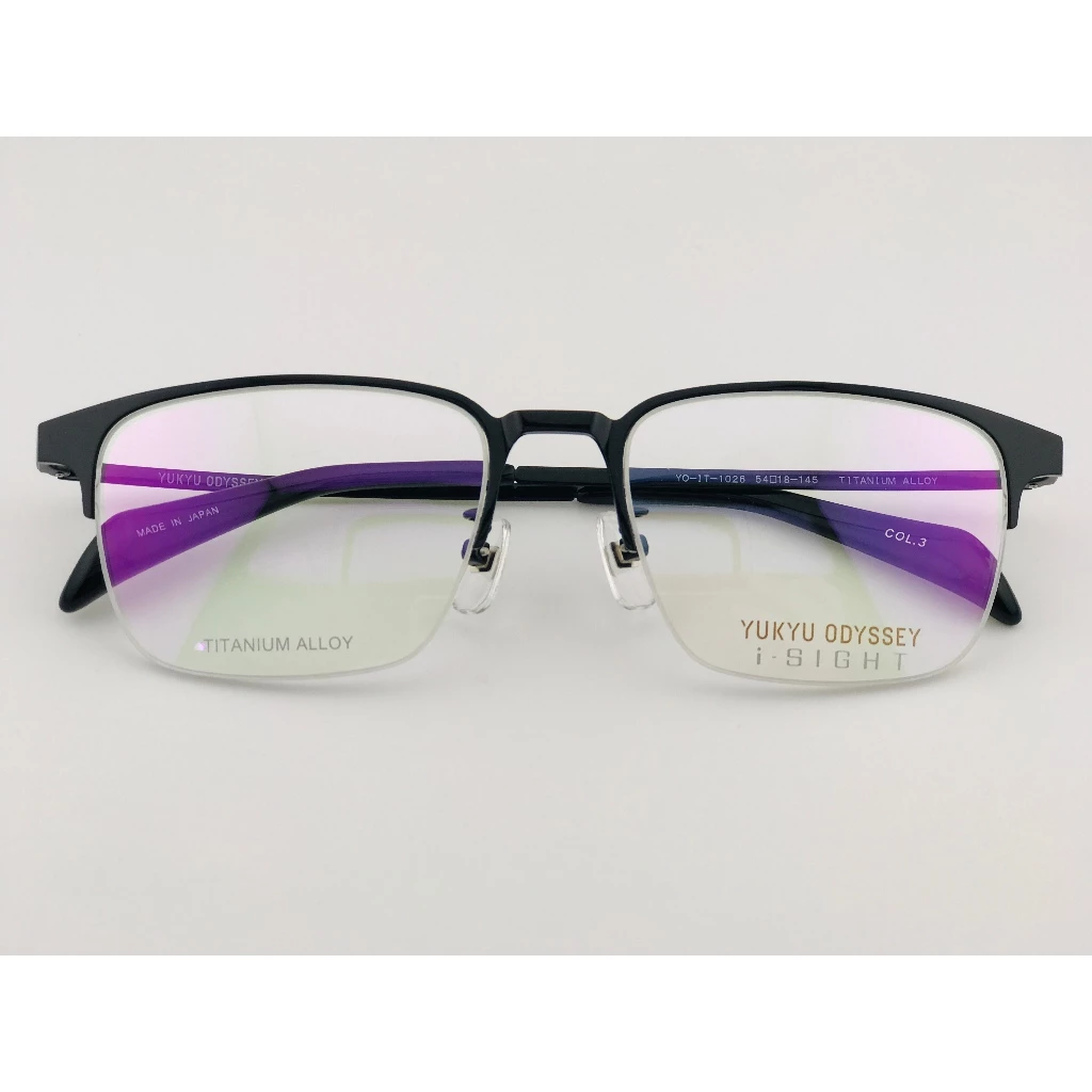 全新 日系品牌 日本製造【悠久YUKYU ODYSSEY】YO-1026-3光學眼鏡 鏡框 鈦金屬 眼鏡 純鈦/β鈦材質