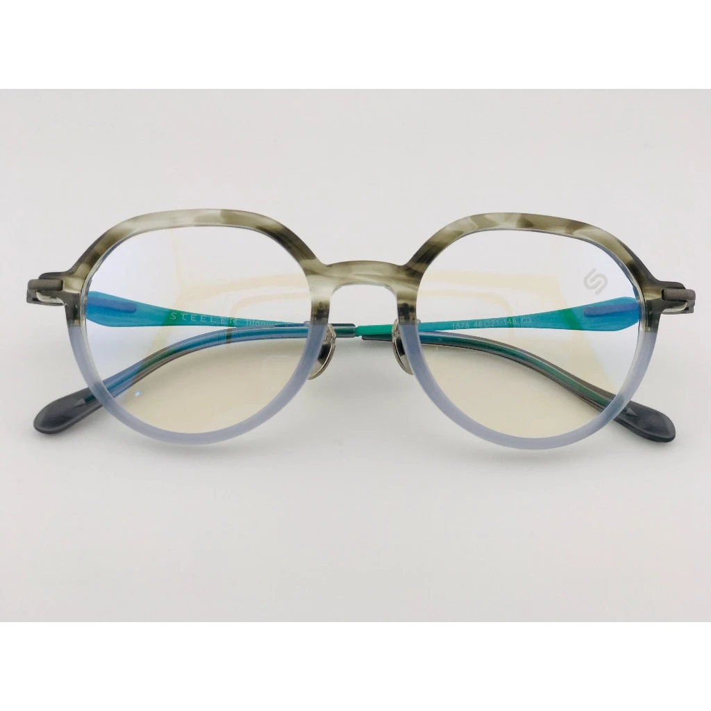 『合美眼鏡』【STEELER】1575-C3台灣原創設計 眼鏡 光學眼鏡 鏡框 鈦金屬 眼鏡 醋酸纖維