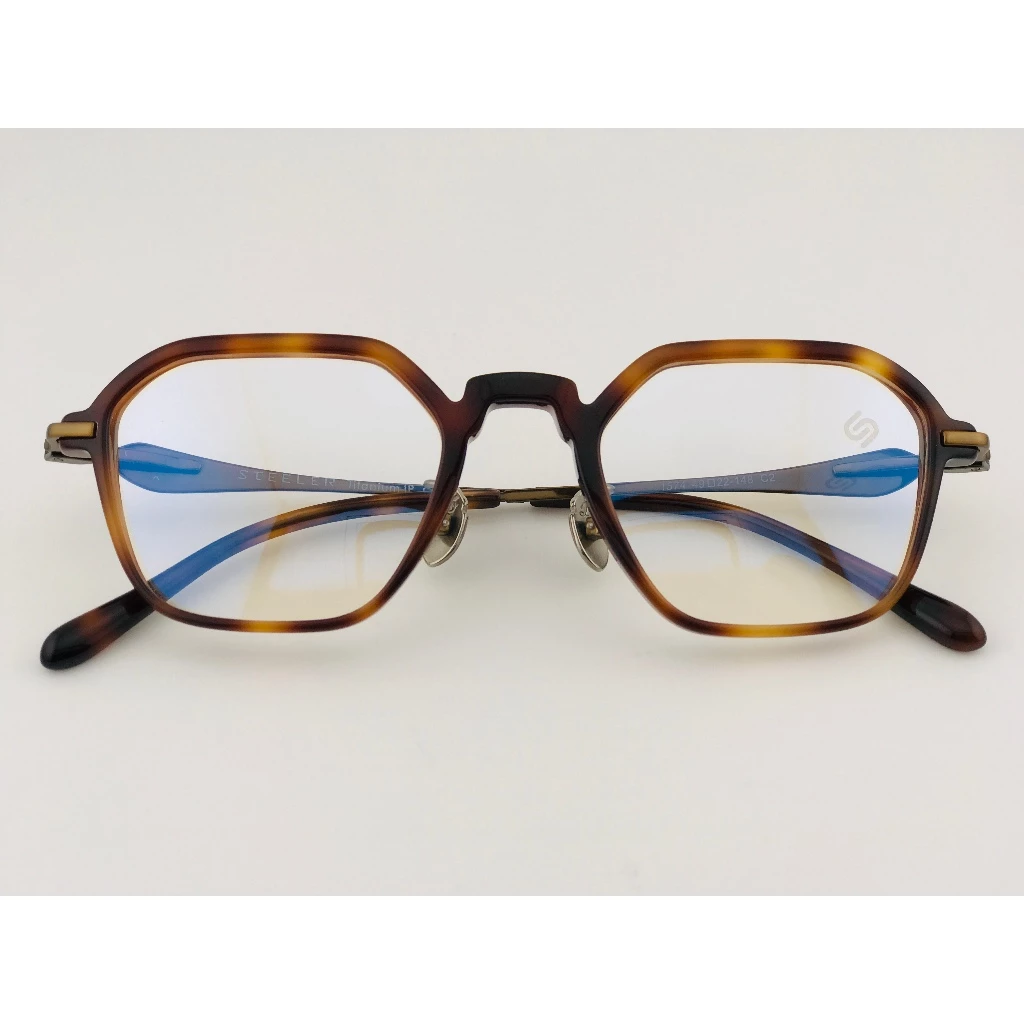 『合美眼鏡』【STEELER】1574-C2台灣原創設計 眼鏡 光學眼鏡 鏡框 鈦金屬 眼鏡 醋酸纖維