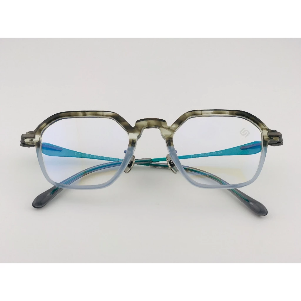 『合美眼鏡』【STEELER】1574-C4台灣原創設計 眼鏡 光學眼鏡 鏡框 鈦金屬 眼鏡 醋酸纖維