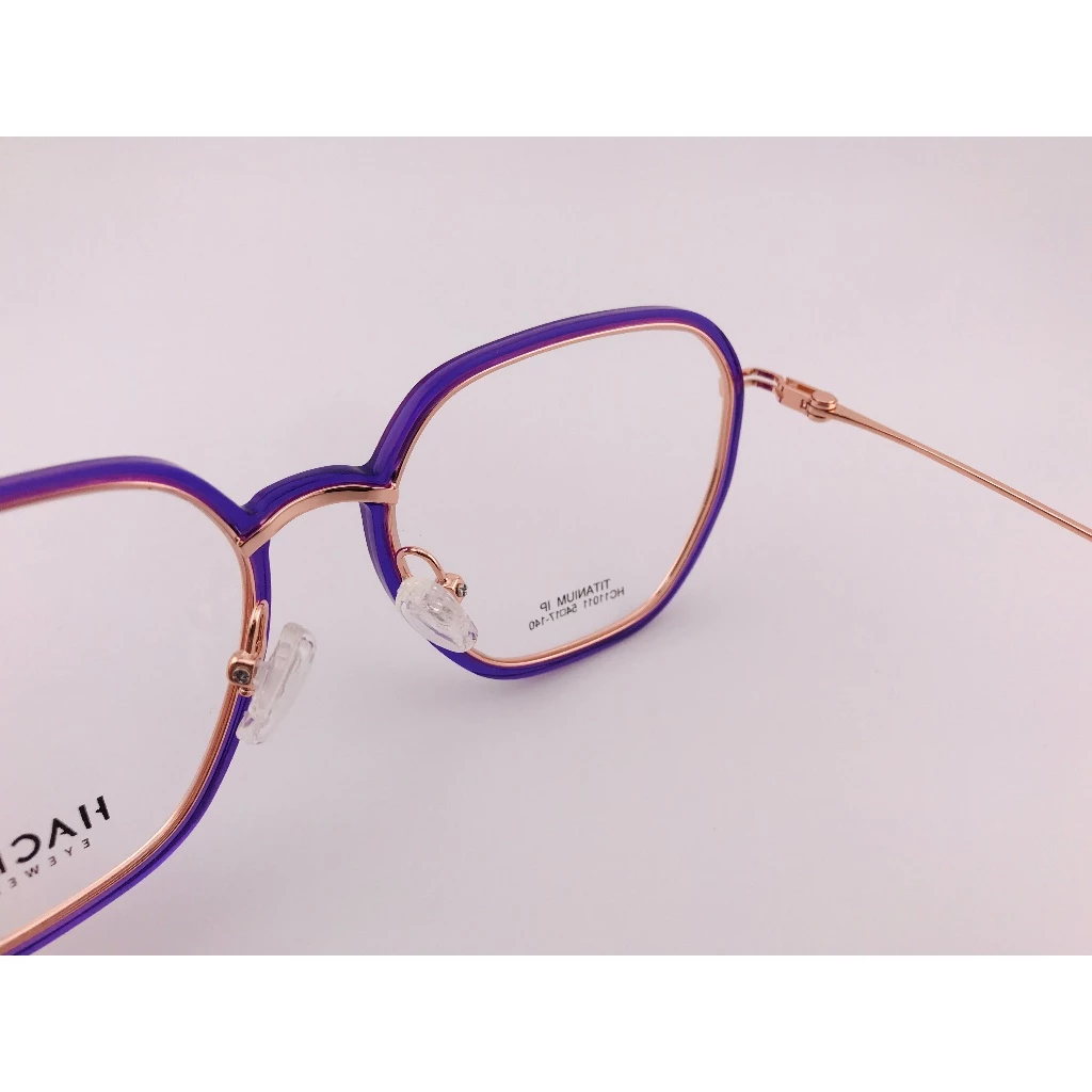 HACHILL 香港潮牌眼鏡 HC11011-C1 透明紫眼鏡 鏡框 眼鏡 鈦金屬 TR流行眼鏡