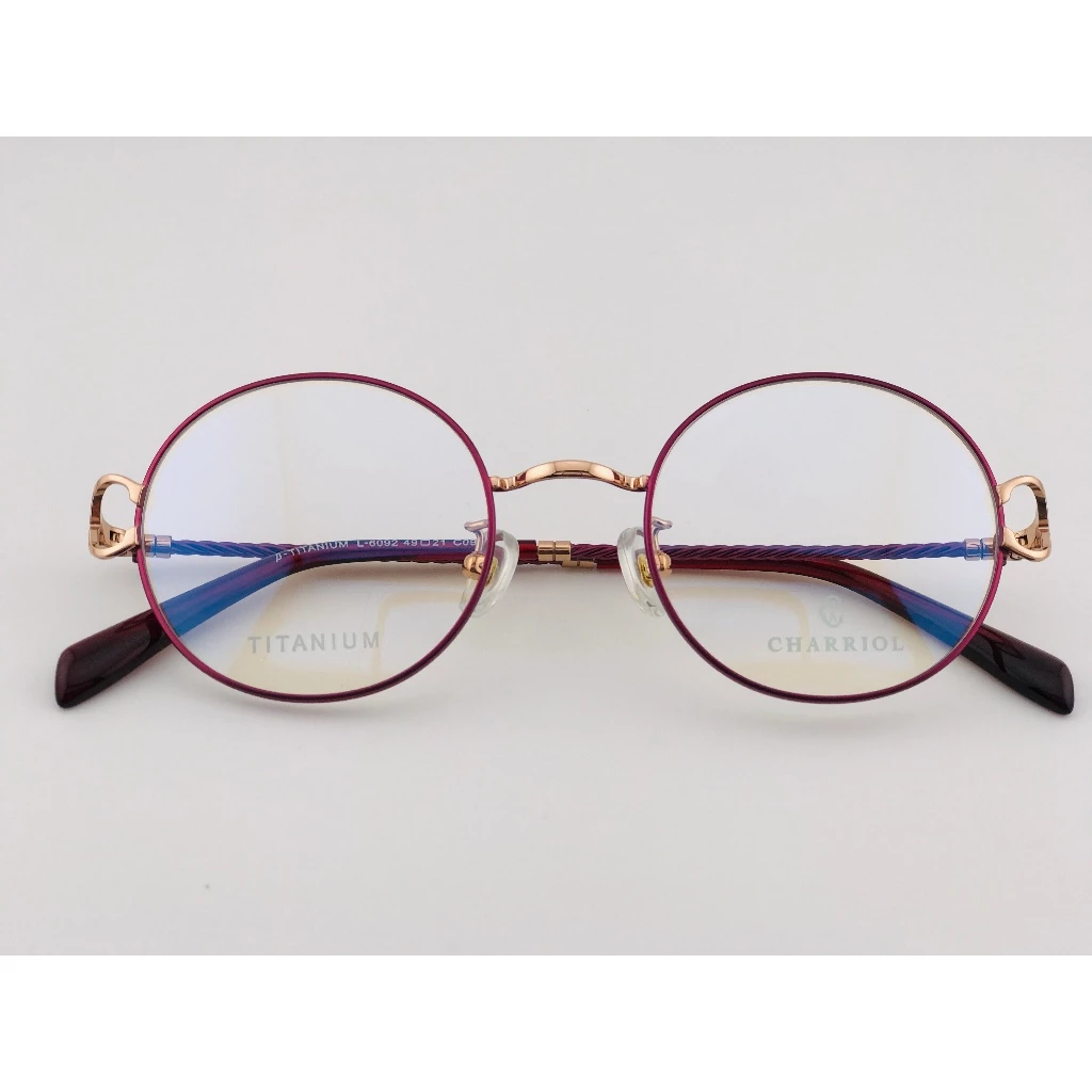 全新 瑞士精品品牌【CHARRIOL 夏利豪】L6092 光學眼鏡 鏡框 鈦金屬 鋼索設計 純鈦/β鈦材質