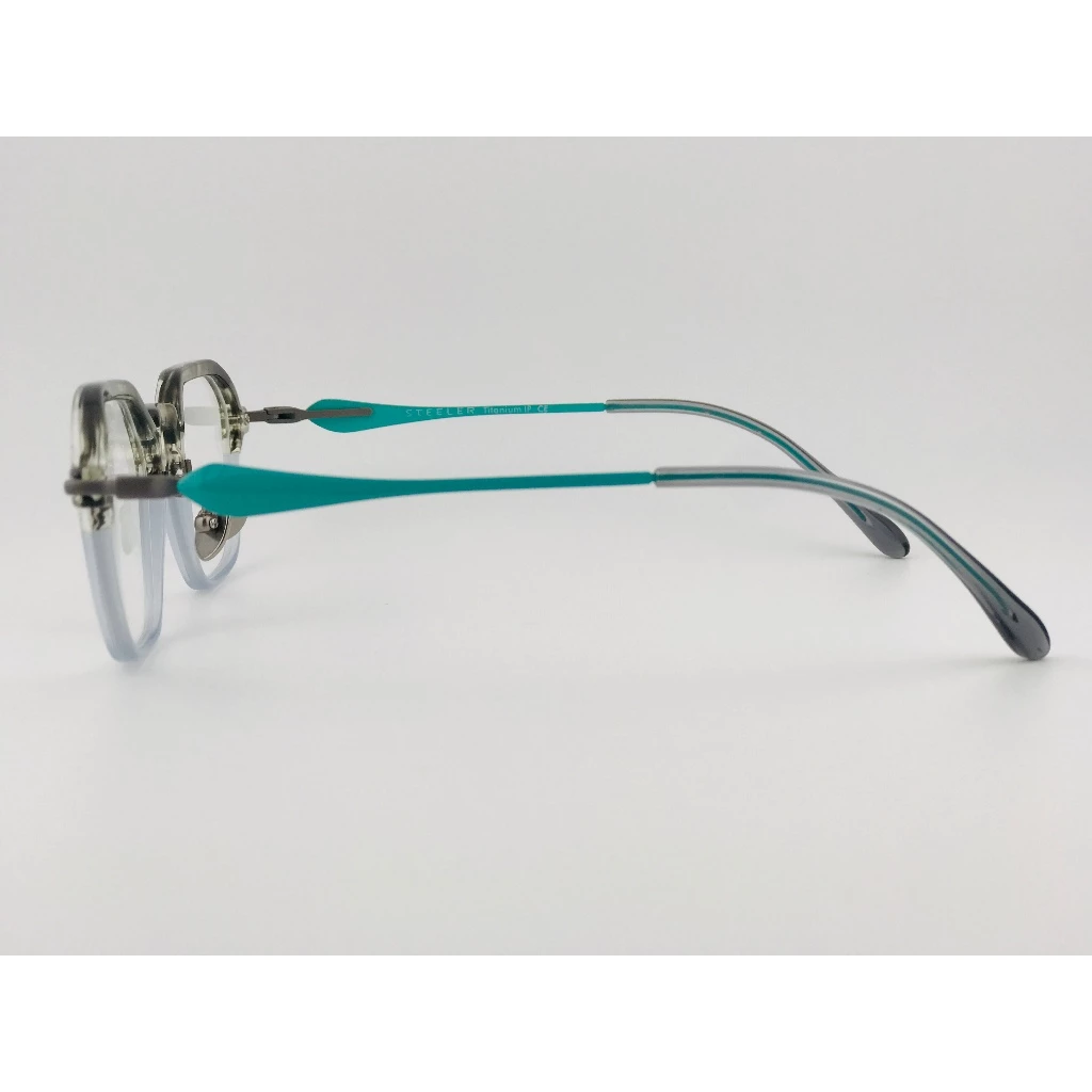 『合美眼鏡』【STEELER】1574-C4台灣原創設計 眼鏡 光學眼鏡 鏡框 鈦金屬 眼鏡 醋酸纖維