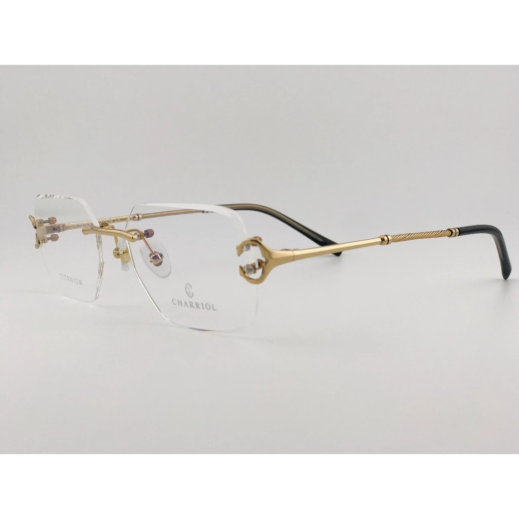 全新 瑞士精品品牌【CHARRIOL 夏利豪】L-6083-C01 光學眼鏡 鏡框 鈦金屬 鋼索設計 純鈦/β鈦材質