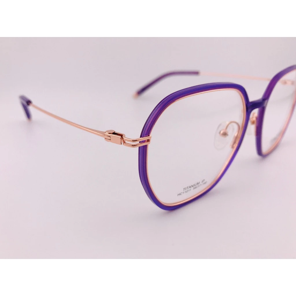 HACHILL 香港潮牌眼鏡 HC11011-C1 透明紫眼鏡 鏡框 眼鏡 鈦金屬 TR流行眼鏡