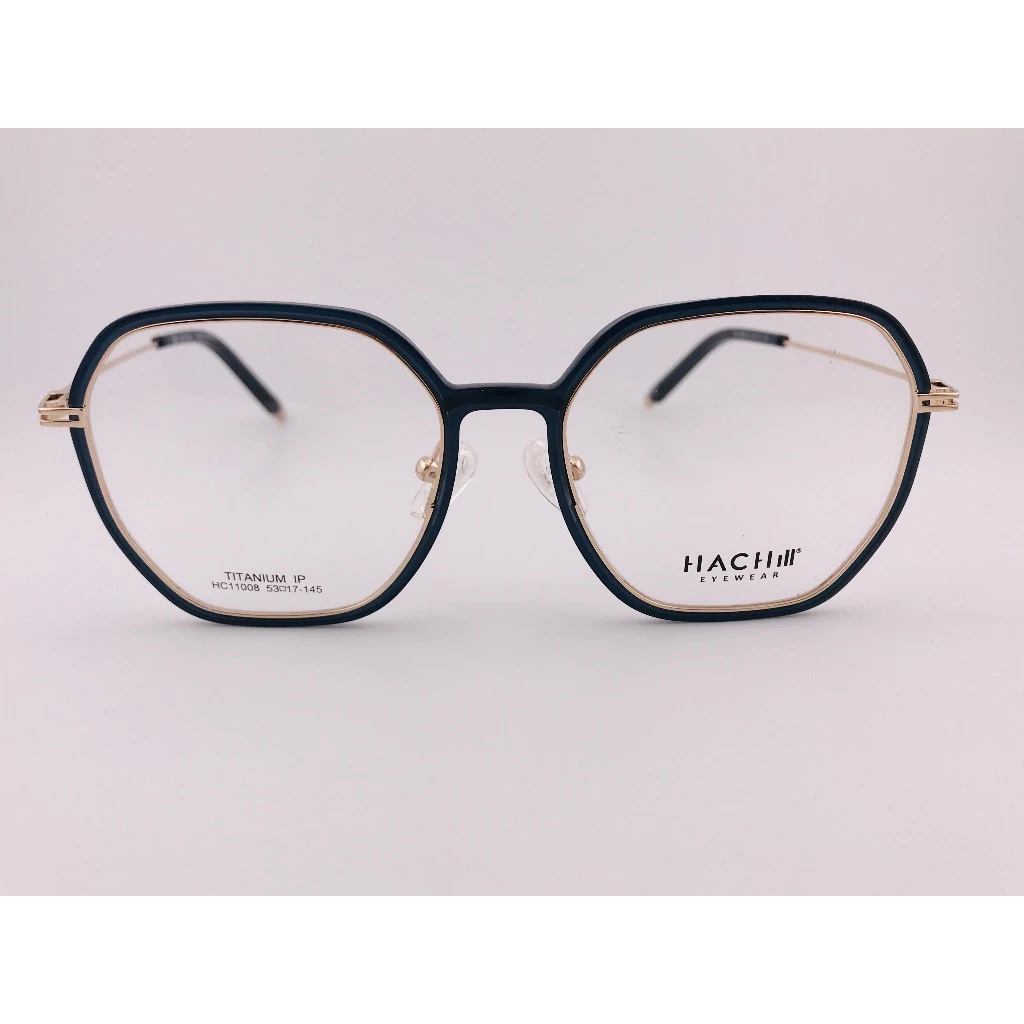 HACHILL 香港潮牌眼鏡 HC11008-C3 黑色眼鏡 鏡框 眼鏡 鈦金屬 TR流行眼鏡