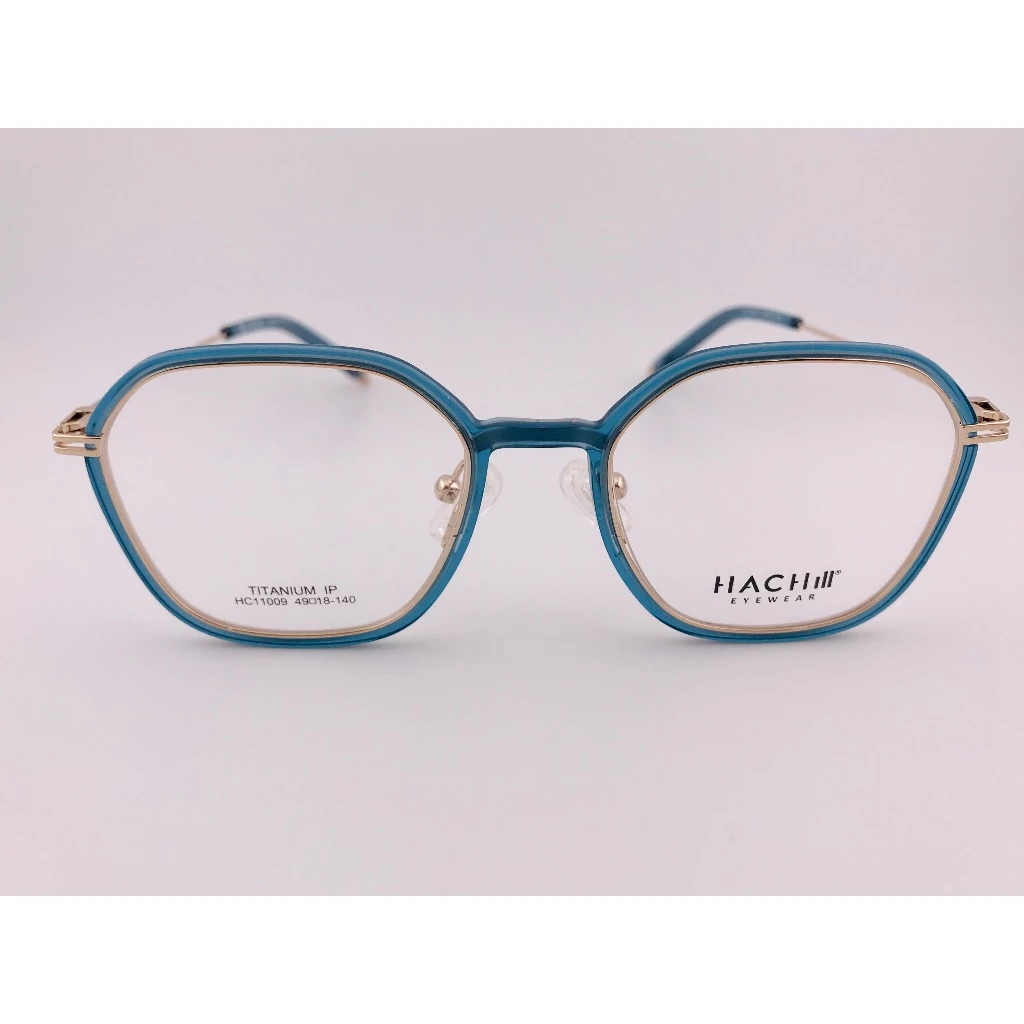 HACHILL 香港潮牌眼鏡 HC11009-C1 透明藍眼鏡 鏡框 眼鏡 鈦金屬 TR流行眼鏡