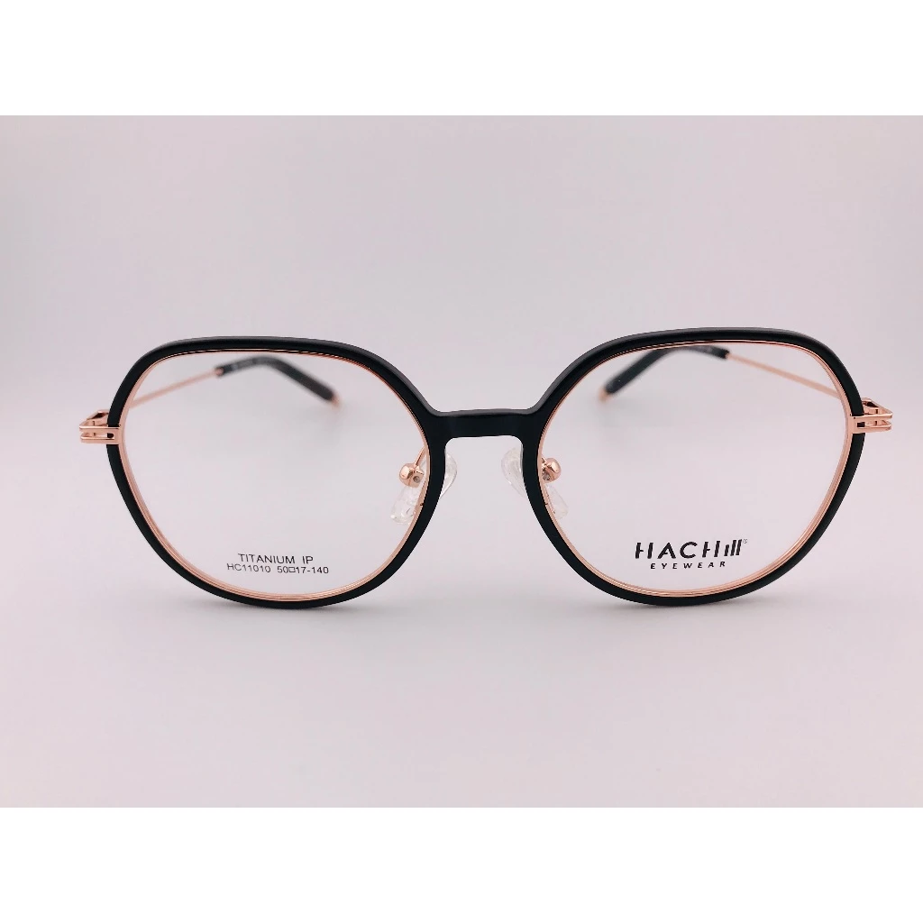 HACHILL 香港潮牌眼鏡 HC11010-C5 黑色眼鏡 鏡框 眼鏡 鈦金屬 TR流行眼鏡