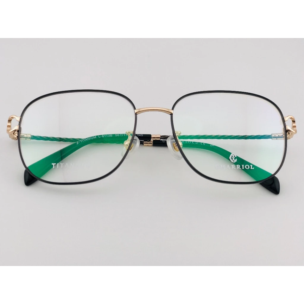 全新 瑞士精品品牌【CHARRIOL 夏利豪】L-6113B 光學眼鏡 鏡框 鈦金屬 鋼索設計 純鈦/β鈦材質