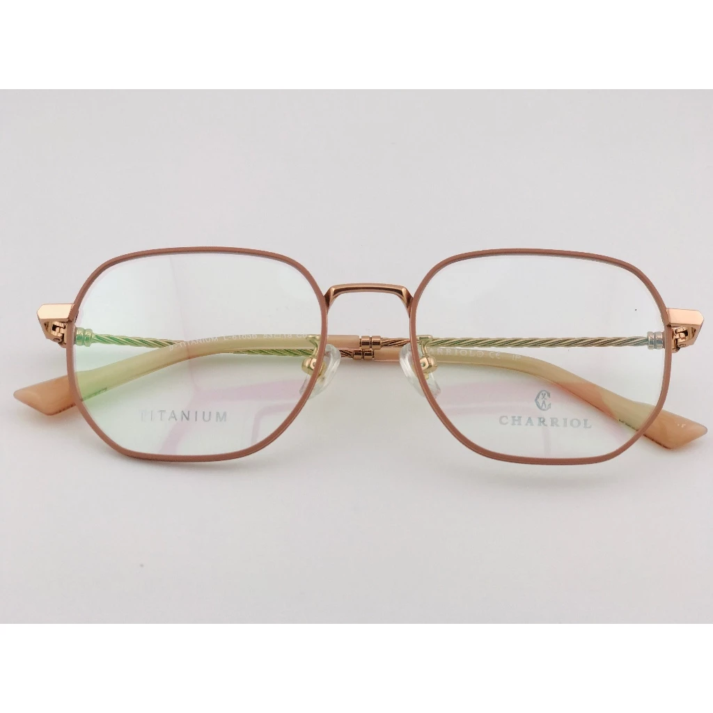 全新 瑞士精品品牌【CHARRIOL 夏利豪】L-6103B 光學眼鏡 鏡框 鈦金屬 鋼索設計 純鈦/β鈦材質