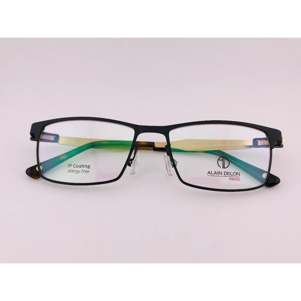 全新法國品牌 ALAIN DELON 亞蘭德倫 AD6063 鏡框 眼鏡 不鏽鋼 輕量眼鏡