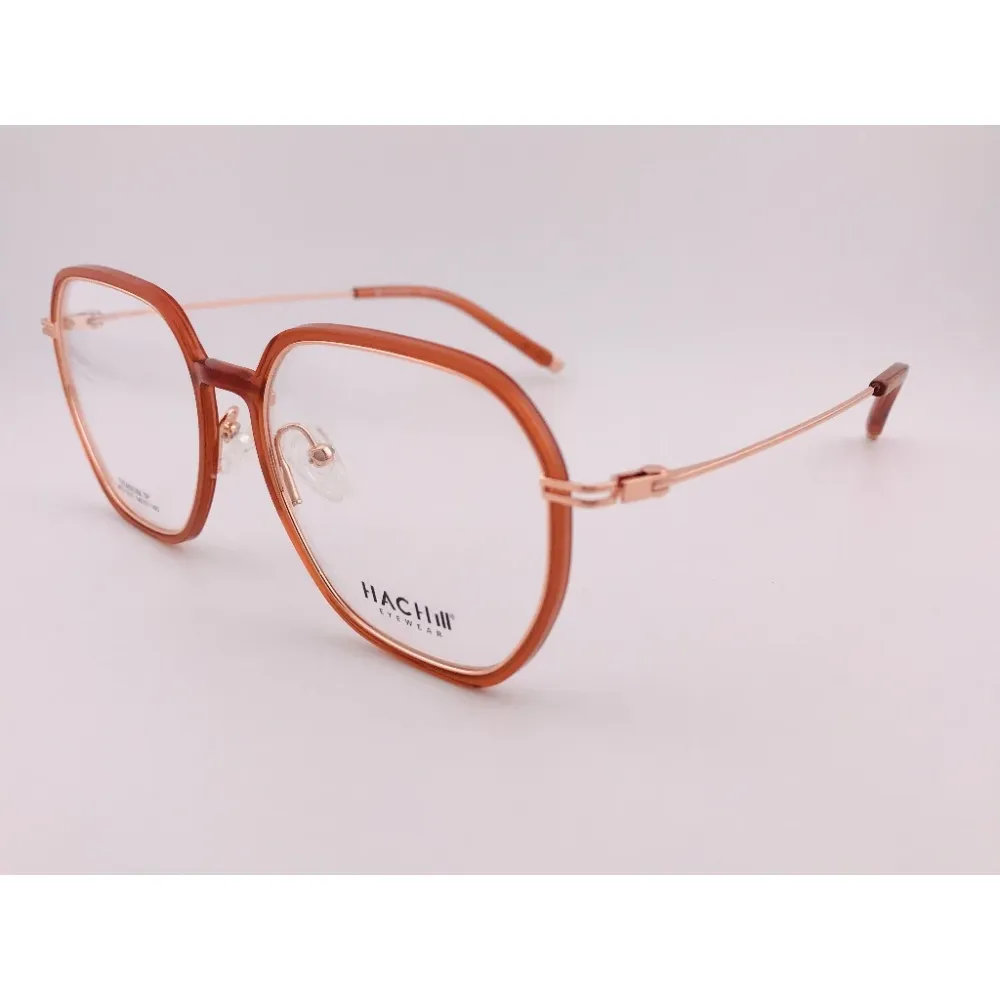 HACHILL 香港潮牌眼鏡 HC11011-C3 琥珀橘眼鏡 鏡框 眼鏡 鈦金屬 TR流行眼鏡