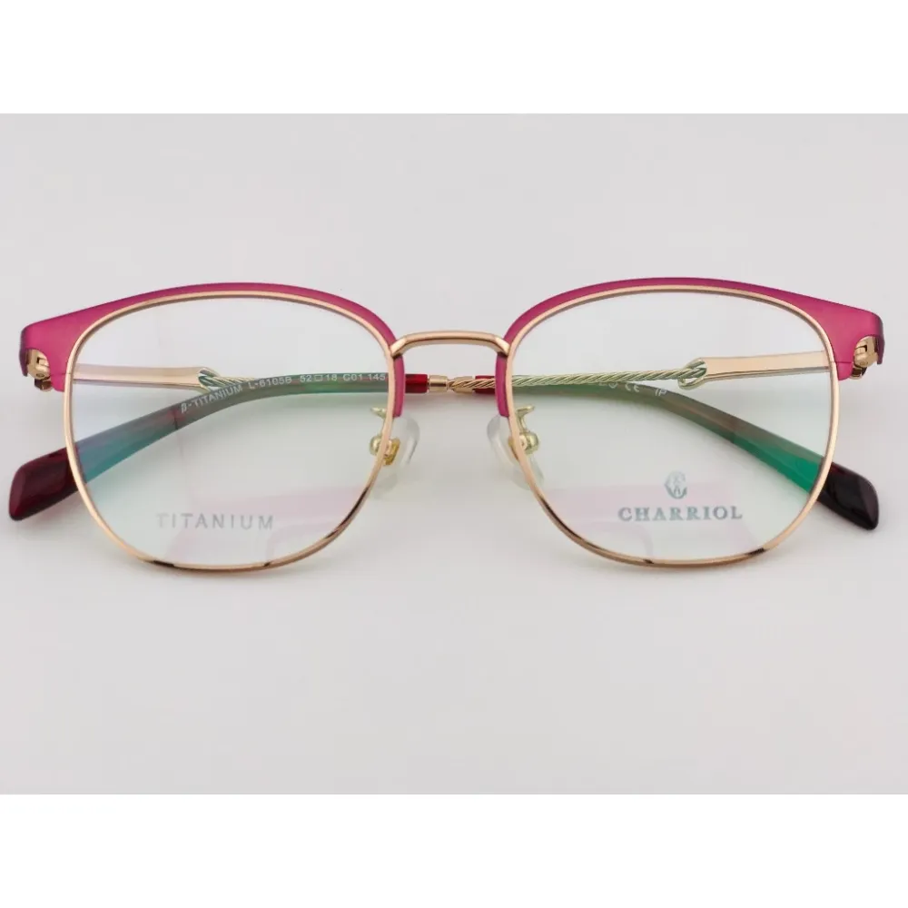 全新 瑞士精品品牌【CHARRIOL 夏利豪】L6105B-C01 光學眼鏡 鏡框 鈦金屬 鋼索設計 純鈦/β鈦材質