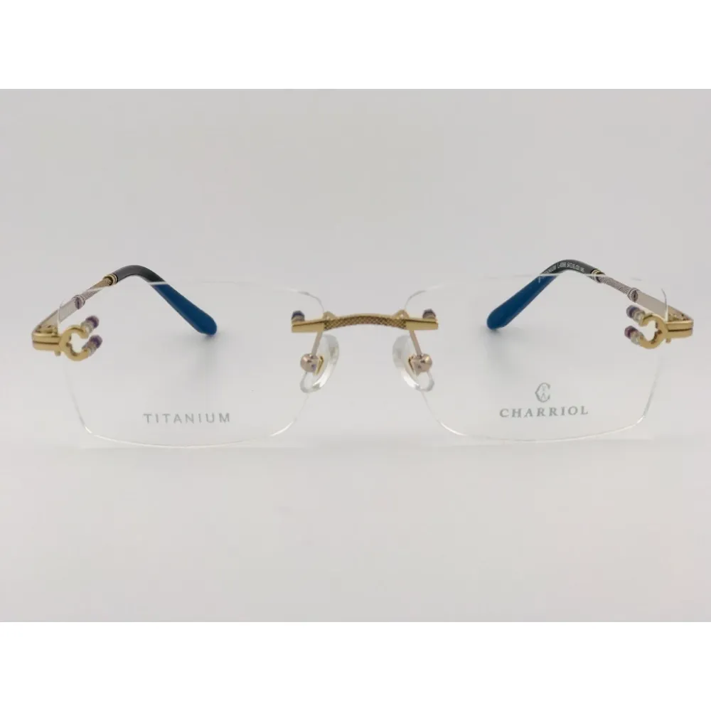 全新 瑞士精品品牌【CHARRIOL 夏利豪】L-6086 光學眼鏡 鏡框 鈦金屬 鋼索設計 純鈦/β鈦材質