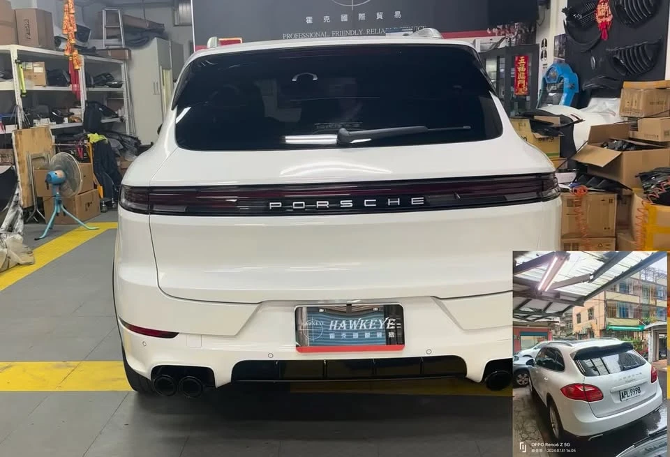 保時捷 Porsche Cayenne 老改新｜桃園汽車改裝｜桃園Porsche改裝