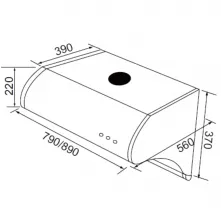 JT-1732-斜背式排油煙機