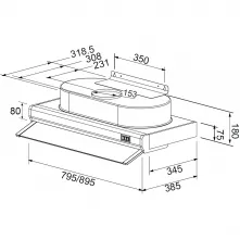 JT-1680／1690-隱藏式排油煙機