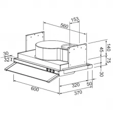 JT-1860-隱藏式排油煙機