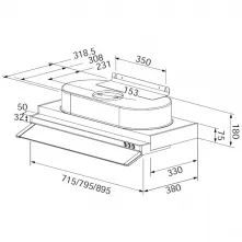 JT-1870／1880／1890-隱藏式排油煙機