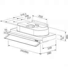 JT-1833-隱藏式排油煙機