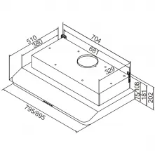 JT-1835-隱藏式排油煙機