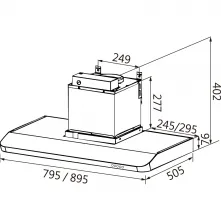 JT-1831M／1831L-隱藏式環吸排油煙機
