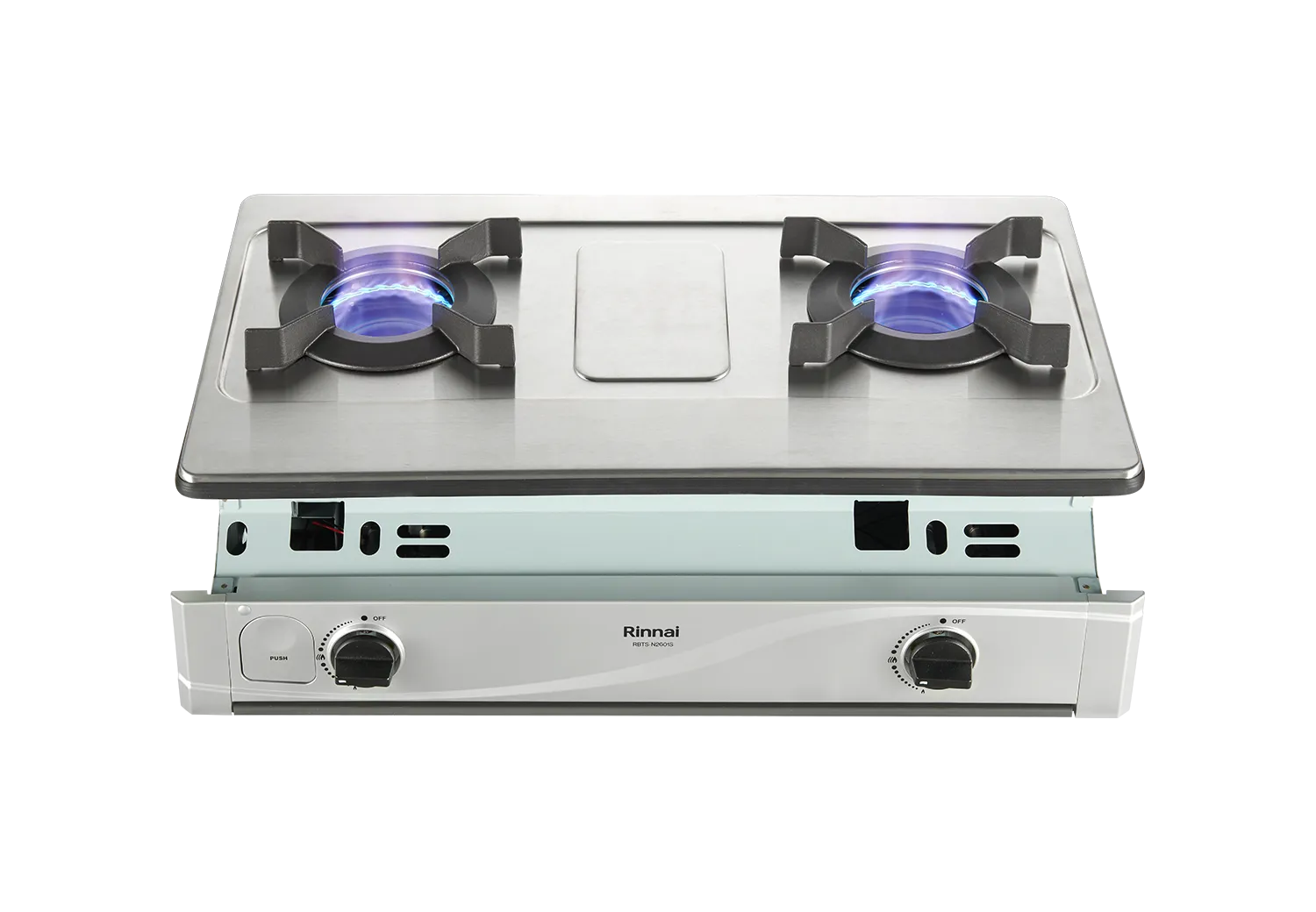嵌入式內焰不鏽鋼雙口爐 RBTS-N2601S