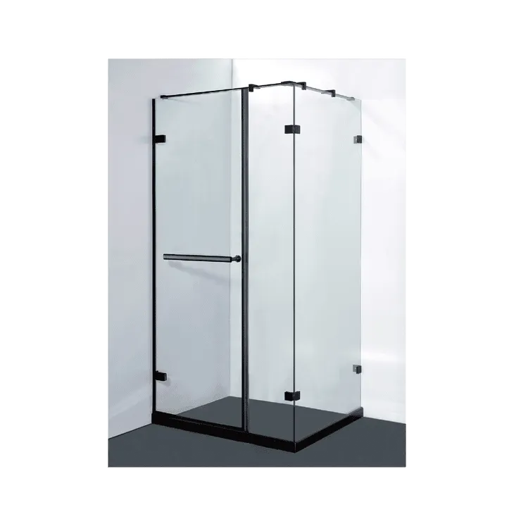 尊貴無框一字二片型(消光黑)+固定板(消光黑)  SG2W(GA)+SG2P(GA)