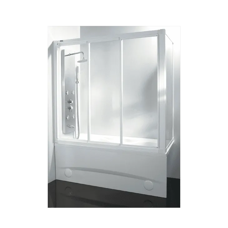 有框一字三門型+固定板(浴缸上)  SB2E+SB2P