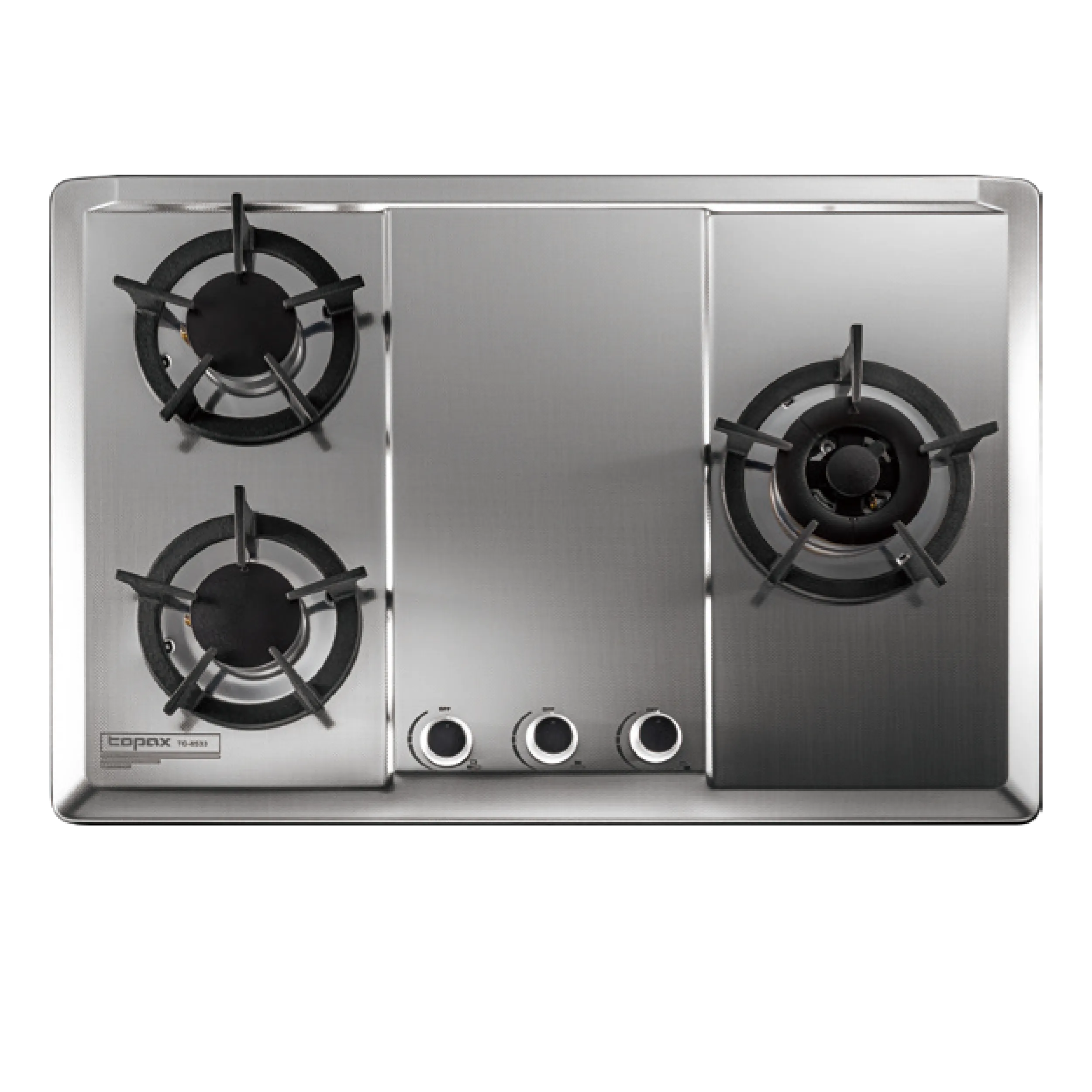 保潔三口不鏽鋼檯面爐 TG-8533S